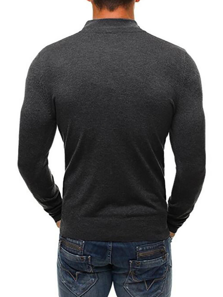 Mens Casual Long Sleeve Henley T-Shirt