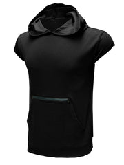 Mens Short Sleeve Hooded Pullovers