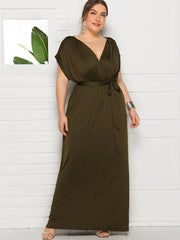 Plus Size Empire Waist Maxi Dress