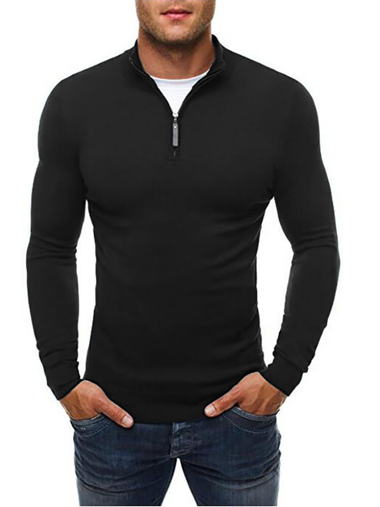 Mens Casual Long Sleeve Henley T-Shirt