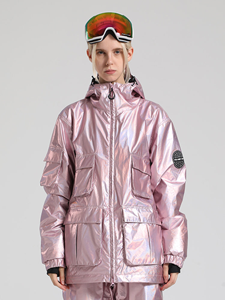 Silver Dazzling Ski Jacket