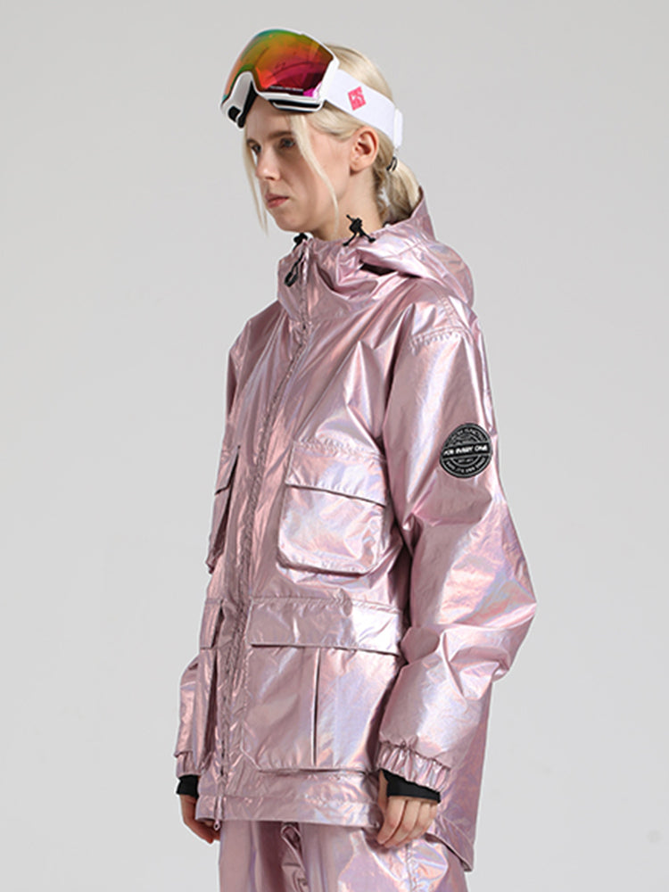 Silver Dazzling Ski Jacket