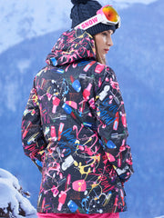 Thermal Warm Waterproof Windproof Colorful Snowboard Jacket