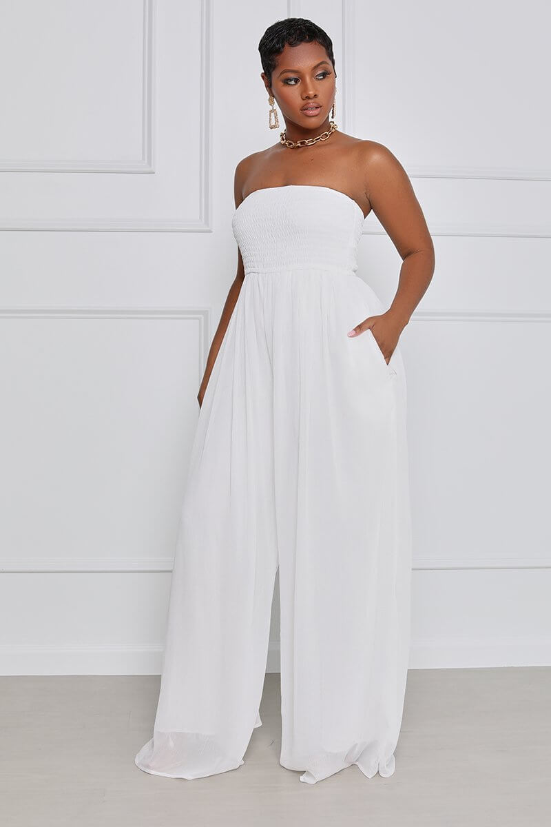 Off Shoulder Flare Bottom Jumpsuits