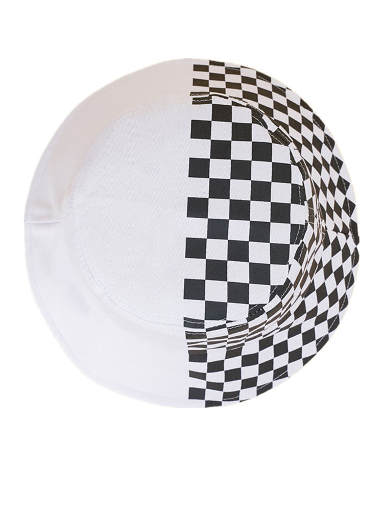 Checkerboard Patchwork Bucket Hat