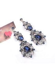 Rhinestone Hollow Out Patchwork Earrings