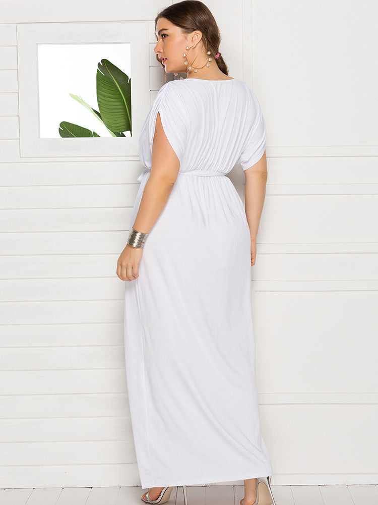 Plus Size Empire Waist Maxi Dress