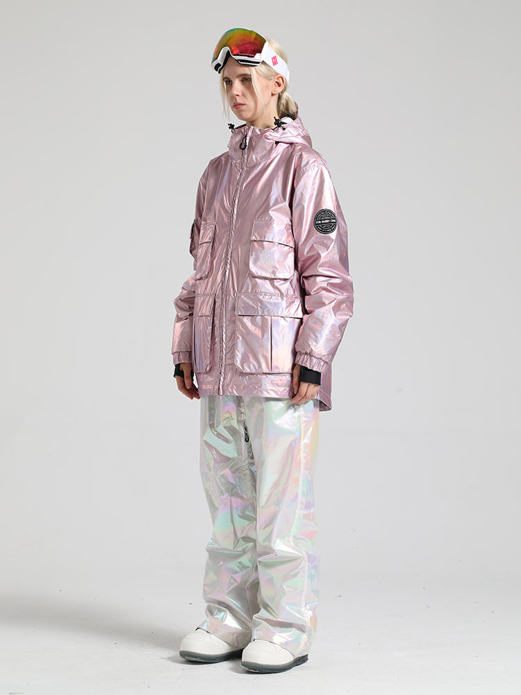 Pink Dazzling Ski Suit