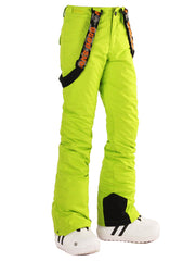 Thermal Warm High Waterproof Windproof Green Snowboard & Ski Pants