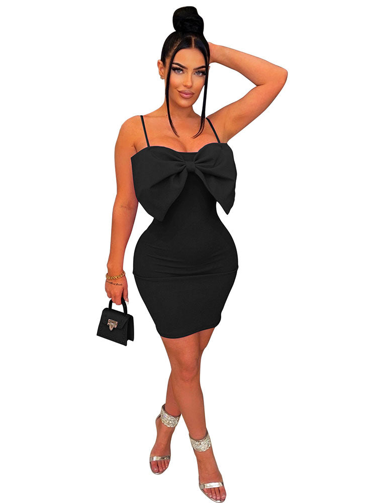 Spaghetti Strap Off Shoulder Sleeveless Bodycon Mini Dresses