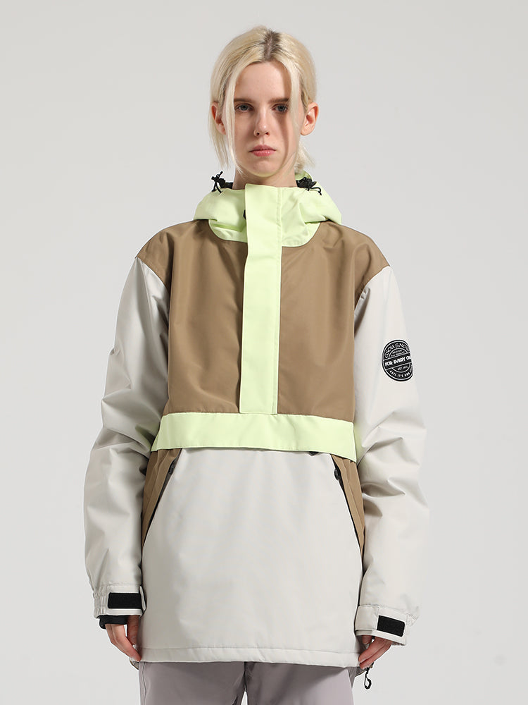 Colorblock Pullover Ski Jacket