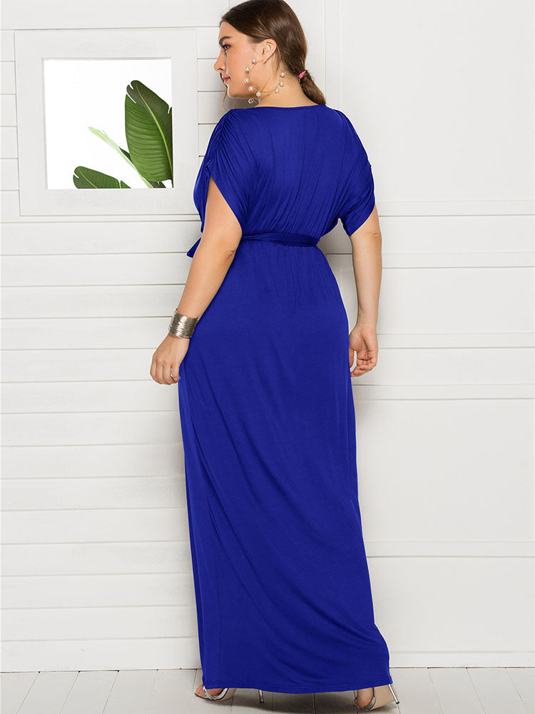 Plus Size Empire Waist Maxi Dress