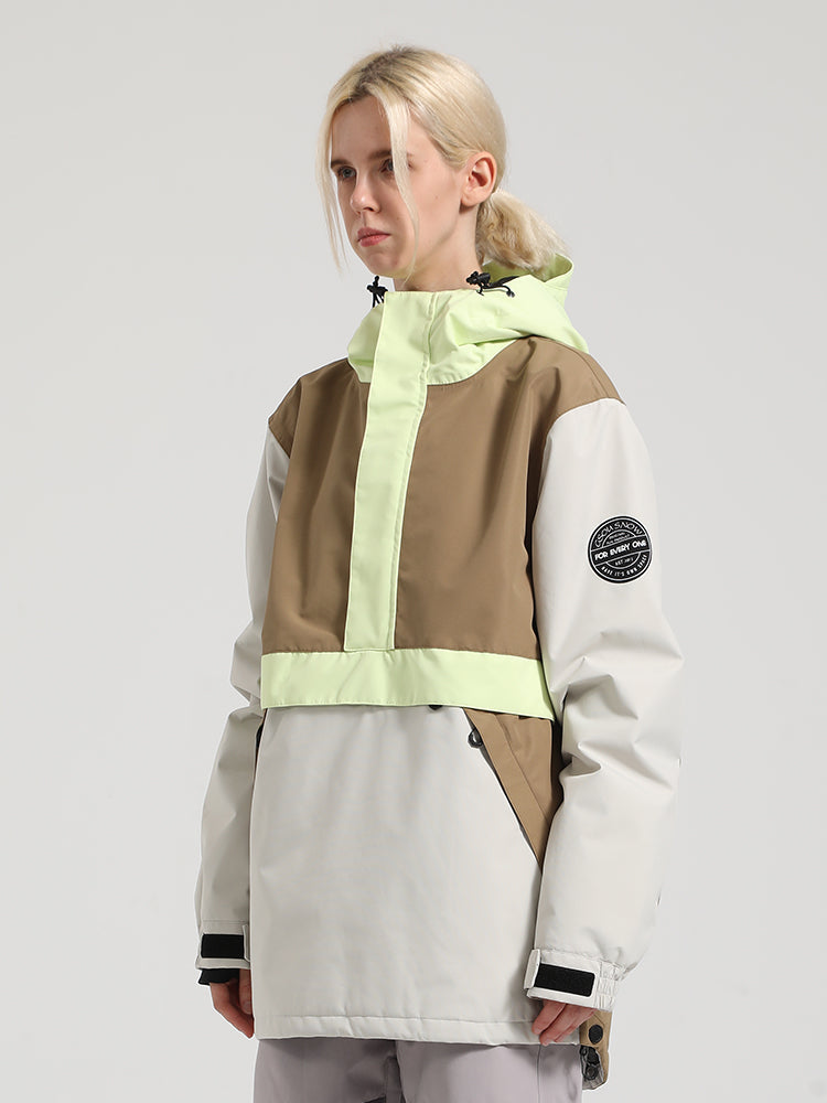 Colorblock Pullover Ski Jacket