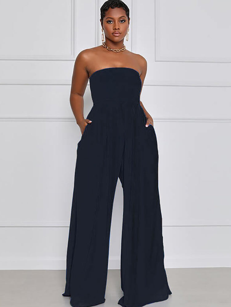 Off Shoulder Flare Bottom Jumpsuits