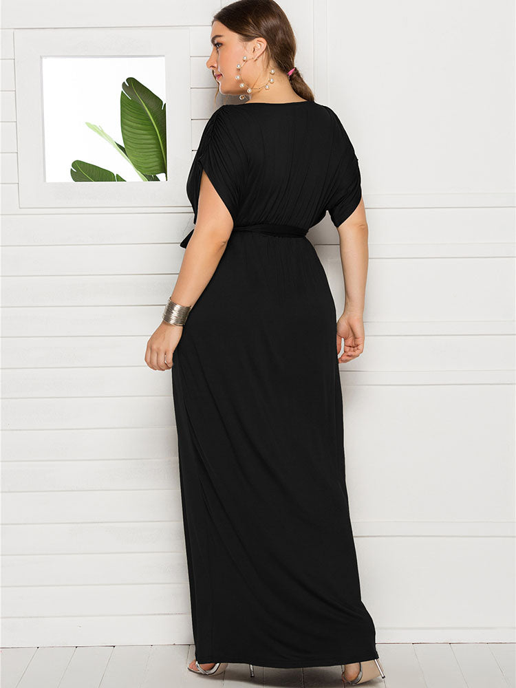 Plus Size Empire Waist Maxi Dress