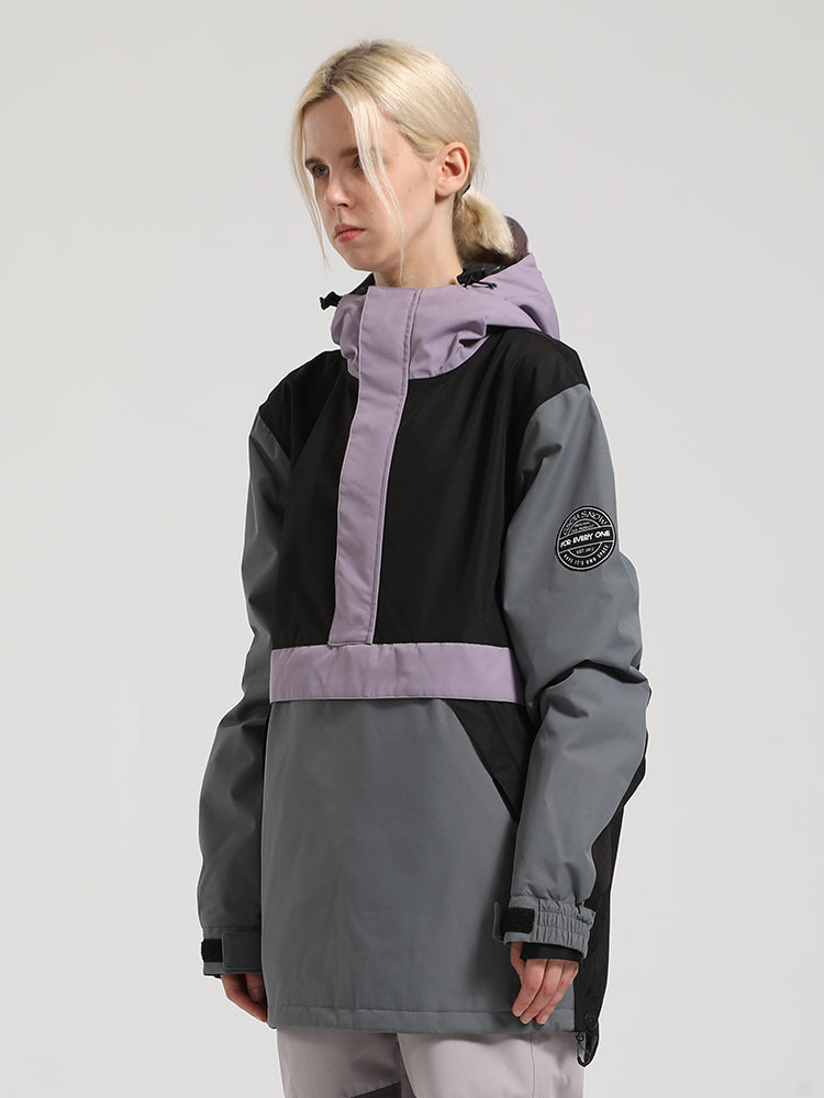 Colorblock Pullover Ski Jacket