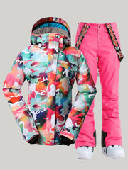 Ski Suits Camo Snowboard Jacket Pants Sets