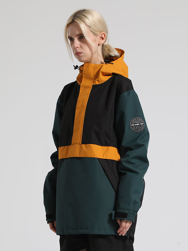 Colorblock Pullover Ski Jacket