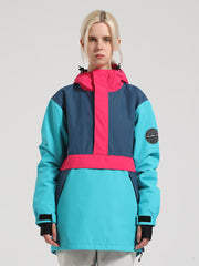 Colorblock Pullover Ski Jacket