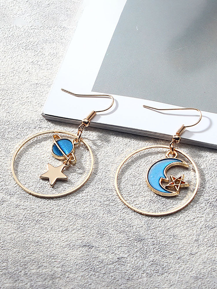 Creative Starry Sky Pendant Earrings