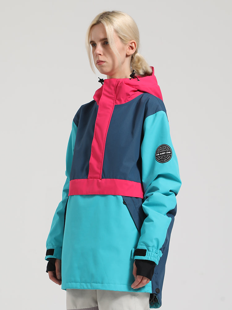 Colorblock Pullover Ski Jacket