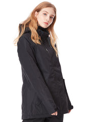 Thermal Warm Waterproof Windproof Black Ski Jackets