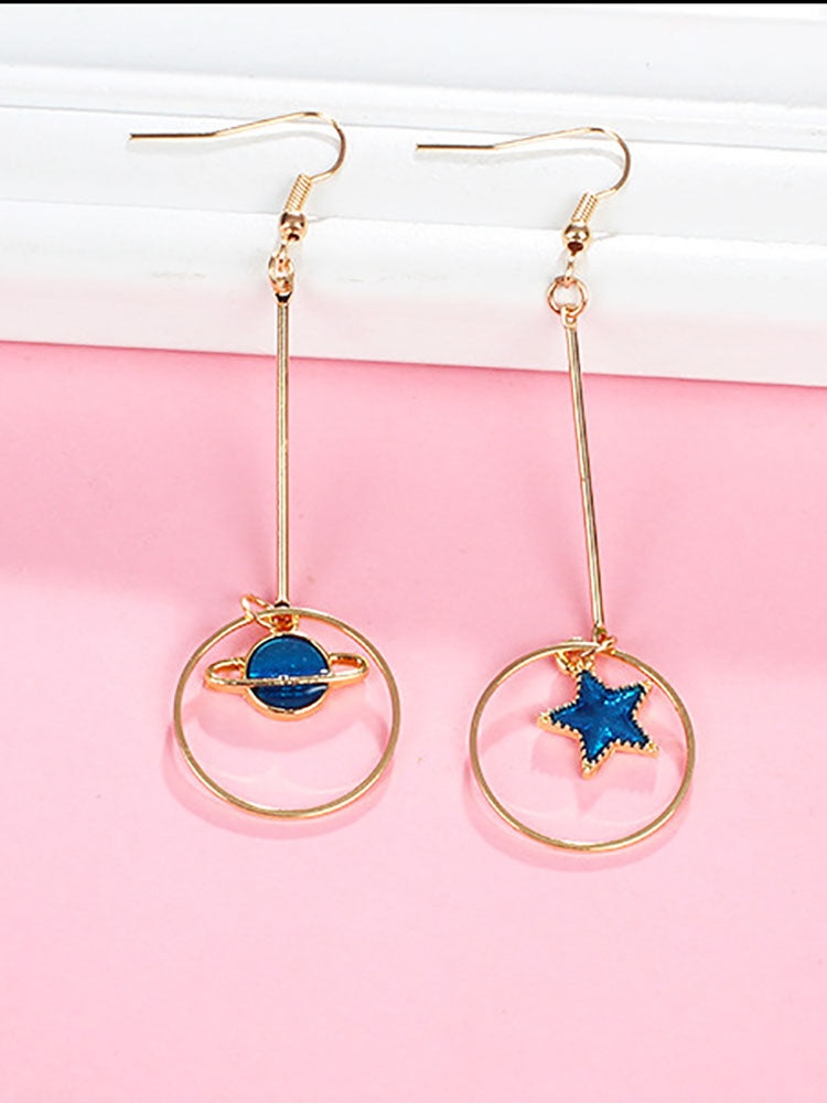 Creative Starry Sky Pendant Earrings