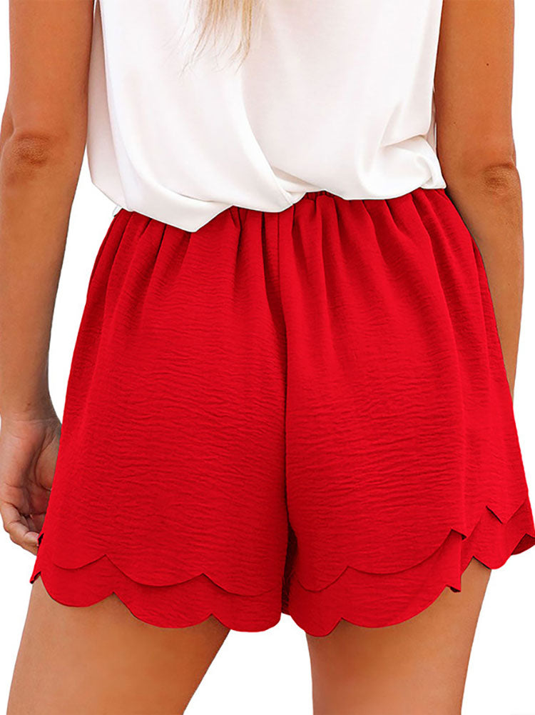 Tie Up Layered Loose Short Pants