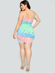 Tie Dye Sling Mini Dress