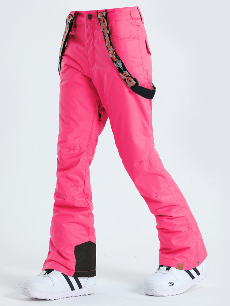 Pink Thermal Warm High Waterproof Windproof Snowboard Ski Pants