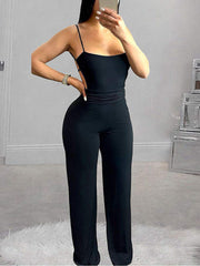 Spaghetti Strap Sleeveless Jumpsuits