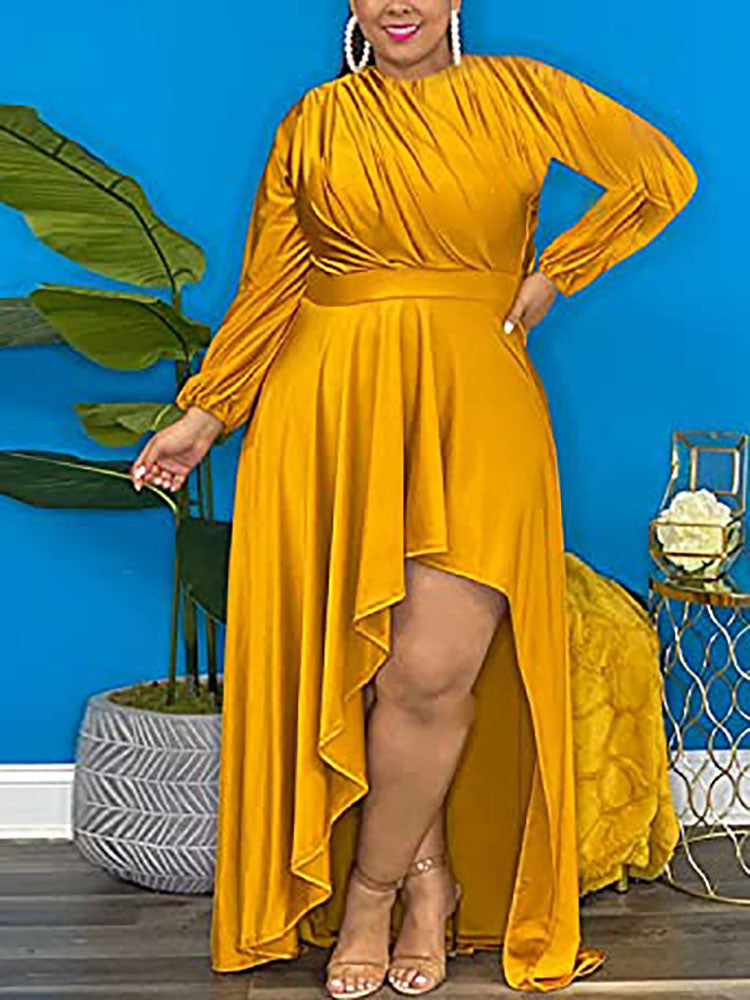 Plus Size High Low Hem Maxi Dress