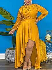 Plus Size High Low Hem Maxi Dress