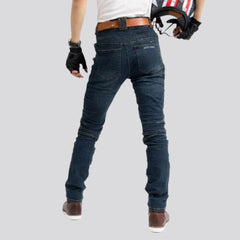 Waterproof men's biker jeans