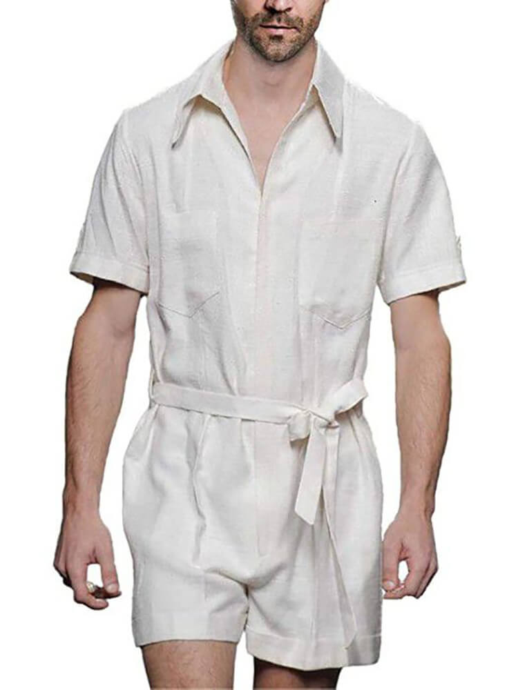 Mens Fashion Bandage Rompers