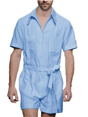 Mens Fashion Bandage Rompers