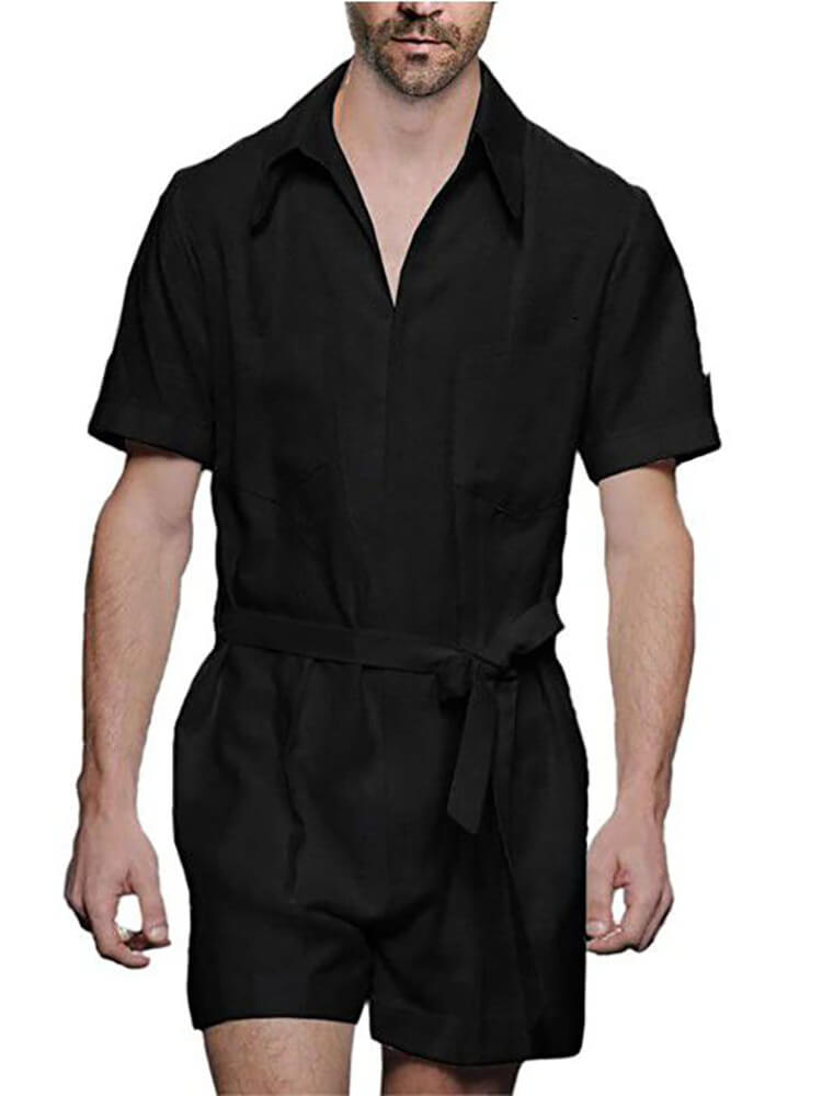 Mens Fashion Bandage Rompers