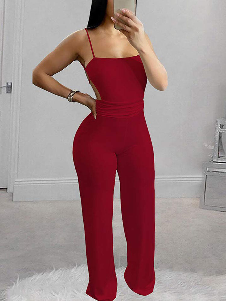 Spaghetti Strap Sleeveless Jumpsuits