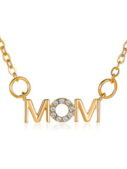 Rhinestone Mom Chain Necklaces