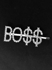 Rhinestone Crystal Letter Hair Pins