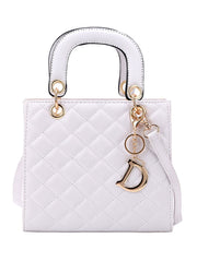 Pendant Simple Quilted Crossbody Bag