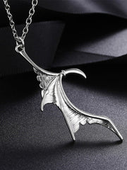 Couple Bat Pendant Chain Necklaces