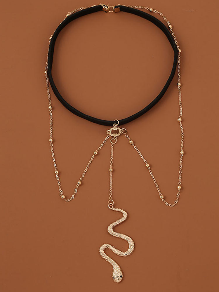 Snake Pendant Leg Chain