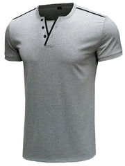 Mens Short Sleeve Casual Tops