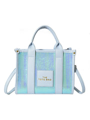 PU Glitter Sequins Versatile Travel Tote Bag