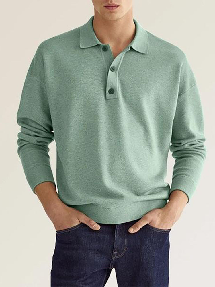 Mens Classic Long Sleeve Polo Shirts