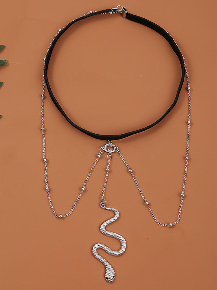 Snake Pendant Leg Chain