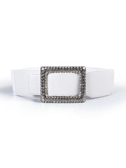 Elegant Rhinestone Leather Waist Belts