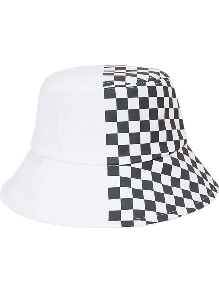 Checkerboard Patchwork Bucket Hat