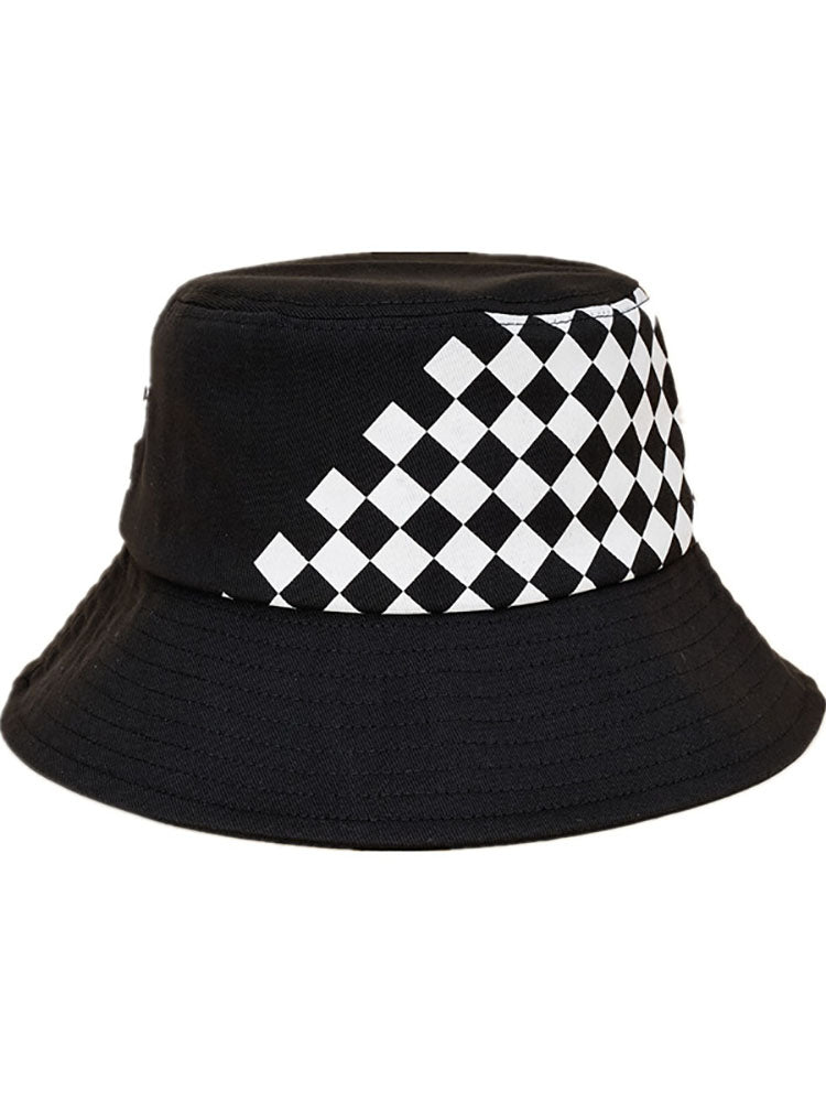 Checkerboard Patchwork Bucket Hat